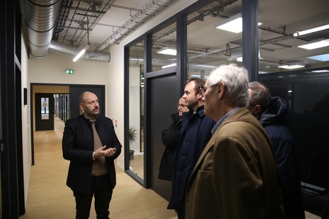Visite de CREASUP'Digital avec le sous-préfet et élus CCLTB