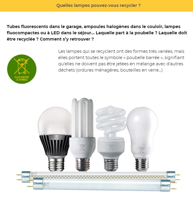 Visuel lampes qui se recyclent Visuel lampes qui se recyclent