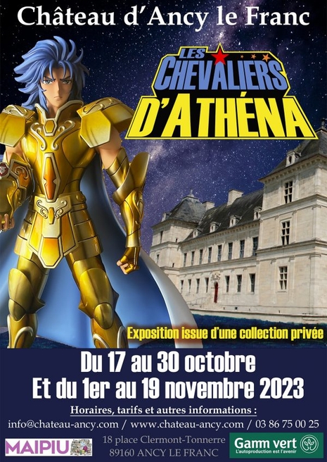 Expo les chevaliers d'Athéna 2023