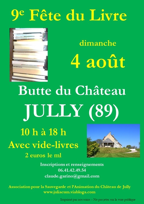 9e fête du livre à Jully