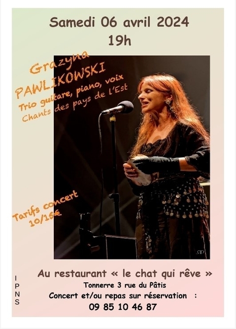 concert 6 avril 2024 chat qui rêve