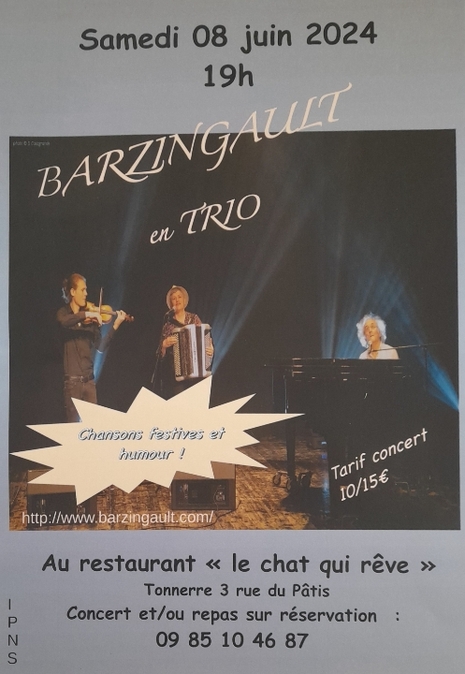 Concert Barzingaut au chat qui rêve 08 06 2024
