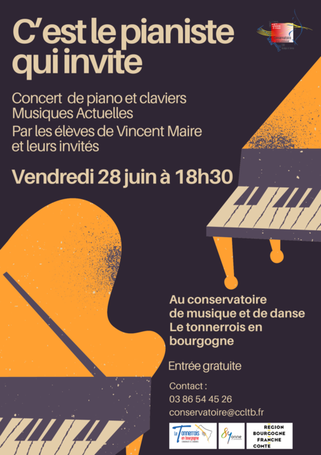 Concert de piano 28 juin 2024