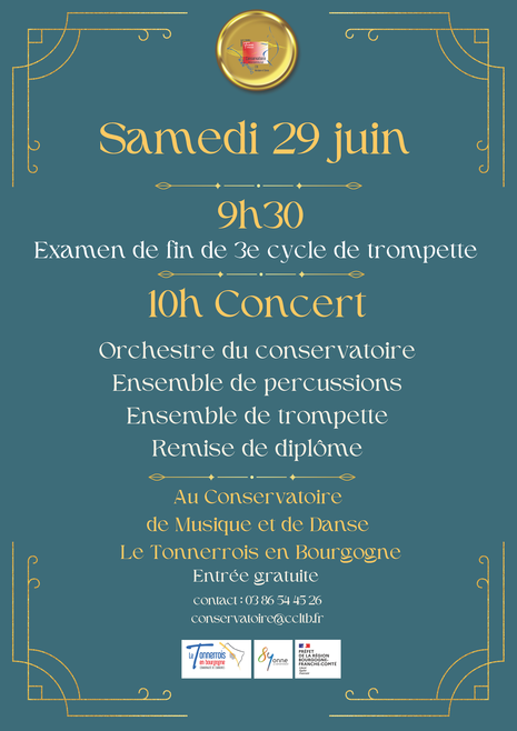 remise de diplômes Orchestre et trompettes 29 juin 2024