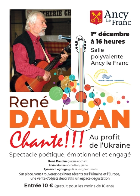 René Daudan en concert au profit de l'Ukraine 01 12 2024